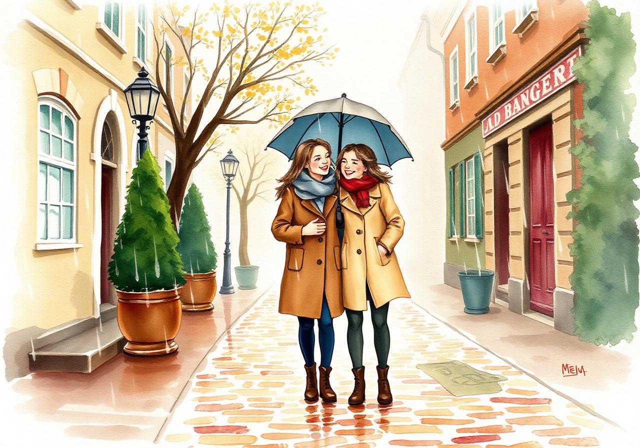 Sample illustrated keepsake page
